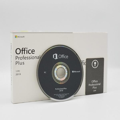 DVDの小売り箱と4.7GB DVD媒体のマイクロソフト・オフィス2019の専門家
